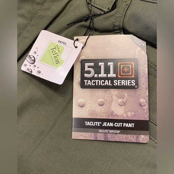 NEW 5.11 Taclite Jean-Cut Pants, Men’s 34 Waist 30 Inseam, Color - Green - Picture 5 of 9